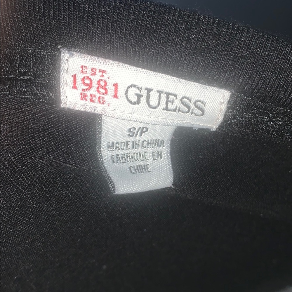 Sparkle Black Guess Long Sleeve A030 - Picture 4 of 4